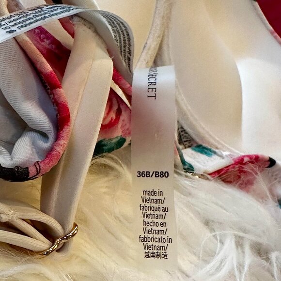 Victoria's Secret Bombshell Floral Rhinestone Shine Bikini - 36B | M - Picture 4 of 6